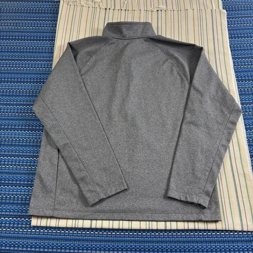 The North Face Pullover Mens XL Gray Fleece Quarter Zip Long Sleeve Hiking Top